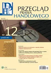 Przegląd Prawa Handlowego  Przegląd Prawa Handlowego
