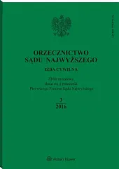 Orzecznictwo Sądu Najwyższego. Izba Cywilna 