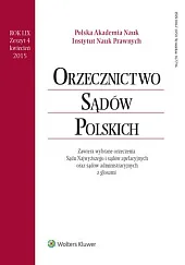 Orzecznictwo Sądów Polskich 