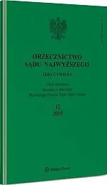 Orzecznictwo Sądu Najwyższego. Izba Cywilna 