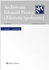 Archiwum Filozofii Prawa i Filozofii Społecznej 