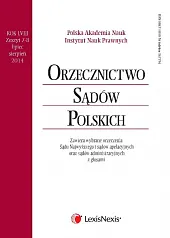 Orzecznictwo Sądów Polskich 