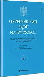 Orzecznictwo Sądu Najwyższego. Izba Pracy i, 