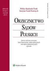Orzecznictwo Sądów Polskich  Orzecznictwo Sądów Polskich