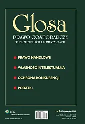 Glosa - Prawo Gospodarcze w Orzeczeniach,  Glosa - Prawo Gospodarcze w Orzeczeniach,
