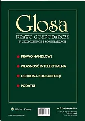 Glosa - Prawo Gospodarcze w Orzeczeniach, 