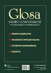 Glosa - Prawo Gospodarcze w Orzeczeniach,  Glosa - Prawo Gospodarcze w Orzeczeniach,