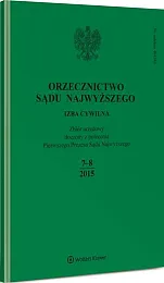 Orzecznictwo Sądu Najwyższego. Izba Cywilna 