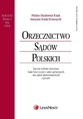 Orzecznictwo Sądów Polskich  Orzecznictwo Sądów Polskich