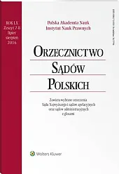Orzecznictwo Sądów Polskich 