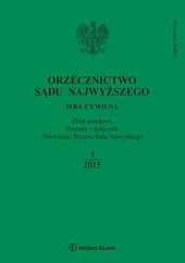 Orzecznictwo Sądu Najwyższego. Izba Cywilna  Orzecznictwo Sądu Najwyższego. Izba Cywilna