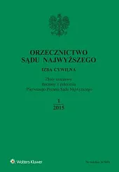 Orzecznictwo Sądu Najwyższego. Izba Cywilna  Orzecznictwo Sądu Najwyższego. Izba Cywilna