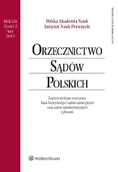 Orzecznictwo Sądów Polskich 