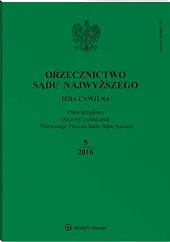 Orzecznictwo Sądu Najwyższego. Izba Cywilna 