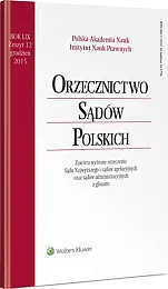 Orzecznictwo Sądów Polskich  Orzecznictwo Sądów Polskich