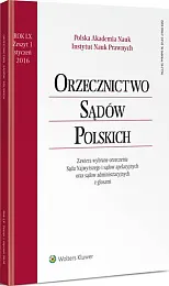 Orzecznictwo Sądów Polskich  Orzecznictwo Sądów Polskich