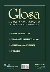 Glosa - Prawo Gospodarcze w Orzeczeniach, 