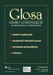 Glosa - Prawo Gospodarcze w Orzeczeniach, 