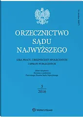 Orzecznictwo Sądu Najwyższego. Izba Pracy i, 