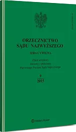Orzecznictwo Sądu Najwyższego. Izba Cywilna  Orzecznictwo Sądu Najwyższego. Izba Cywilna