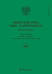 Orzecznictwo Sądu Najwyższego. Izba Cywilna 