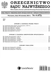 Orzecznictwo Sądu Najwyższego. Izba Pracy i,  Orzecznictwo Sądu Najwyższego. Izba Pracy i,