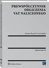 Prewspółczynnik odliczenia VAT naliczonegoJoanna Pęczek-Czerwińska