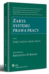 Zarys systemu prawa pracy. Tom I Część ogólna prawa pracy Zarys systemu prawa pracy. Tom I Część ogólna prawa pracy