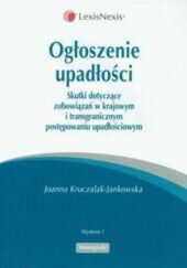 Ogłoszenie upadłości Ogłoszenie upadłości