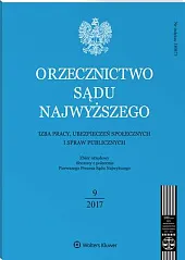 Orzecznictwo Sądu Najwyższego. Izba Pracy i, 