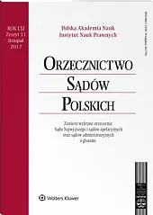Orzecznictwo Sądów Polskich  Orzecznictwo Sądów Polskich