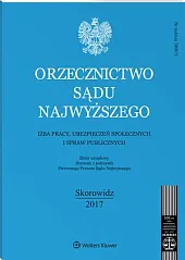 Orzecznictwo Sądu Najwyższego. Izba Pracy i, 