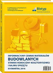 Informacyjny cennik MATERIAŁÓW BUDOWLANYCH, stawek robocizny, 