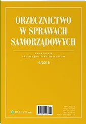 Orzecznictwo w Sprawach Samorządowych  Orzecznictwo w Sprawach Samorządowych