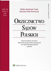 Orzecznictwo Sądów Polskich  Orzecznictwo Sądów Polskich