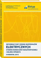 Informacyjny cennik MATERIAŁÓW ELEKTRYCZNYCH, stawek robocizny, 