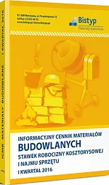 Informacyjny cennik MATERIAŁÓW BUDOWLANYCH, stawek robocizny, 