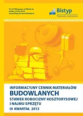 Informacyjny cennik MATERIAŁÓW BUDOWLANYCH, stawek robocizny, 