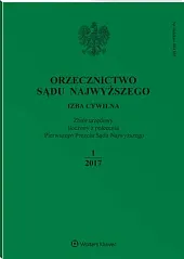 Orzecznictwo Sądu Najwyższego. Izba Cywilna 