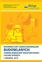 Informacyjny cennik MATERIAŁÓW BUDOWLANYCH, stawek robocizny, 