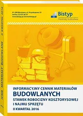 Informacyjny cennik MATERIAŁÓW BUDOWLANYCH, stawek robocizny, 