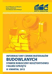 Informacyjny cennik MATERIAŁÓW BUDOWLANYCH, stawek robocizny, 