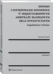Dowody i postępowanie dowodowe w międzynarodowym,Konrad Czech