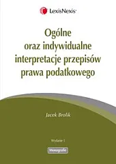 Ogólne oraz indywidualne interpretacje przepisów prawa,Jacek Brolik