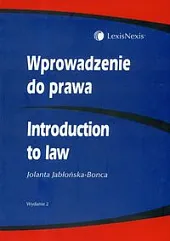 Wprowadzenie do prawa. Introduction to Law Wprowadzenie do prawa. Introduction to Law