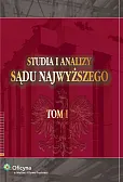 Studia i Analizy Sądu Najwyższego. TOM I