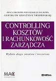 Controlling kosztów i rachunkowość zarządcza Controlling kosztów i rachunkowość zarządcza
