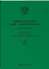 Orzecznictwo Sądu Najwyższego. Izba Cywilna 