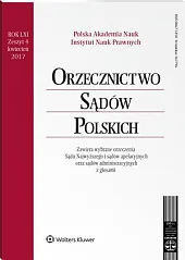 Orzecznictwo Sądów Polskich  Orzecznictwo Sądów Polskich