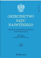Orzecznictwo Sądu Najwyższego. Izba Pracy i, 